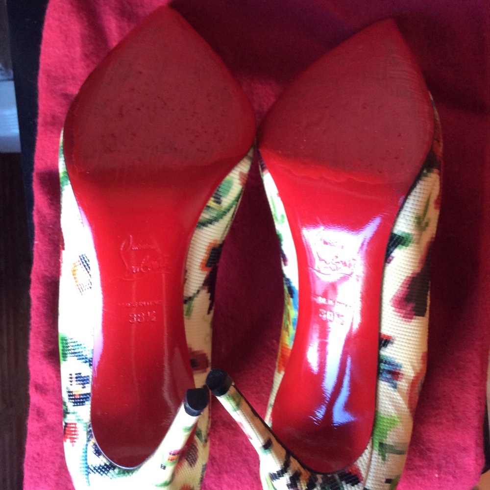 Christian Louboutin Pigalle Follie 100 Hawaii 38.5 - Picture 2 of 8